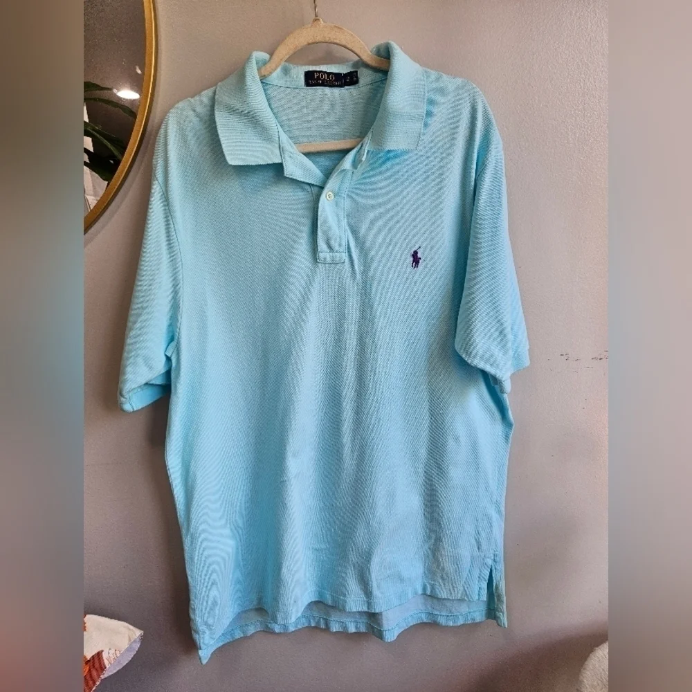 Polo Ralph Lauren light blue mens shirt LT 100% cotton